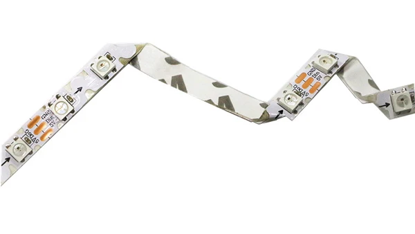 S-образный зигзаг гибкая светодиодная лента 5 в 12 В Адресуемая RGBW RGB GS8208 RT1809 SK6813 WS2815 светодиодный зигзагообразный поток