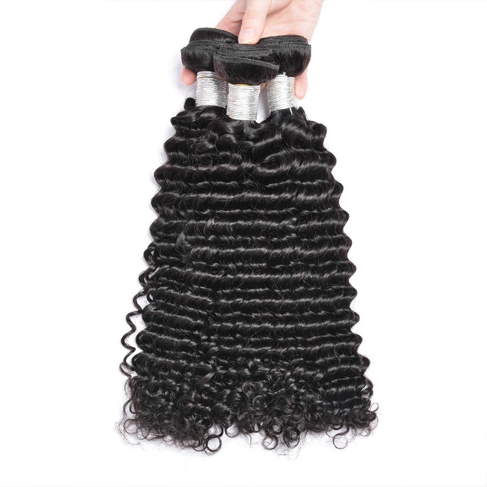 Virgin Unprocessed Cuticle Aligned Mink Brazilian Straight Wavy Curly Human Bundles Hair 30% Ratio Hair Vendors