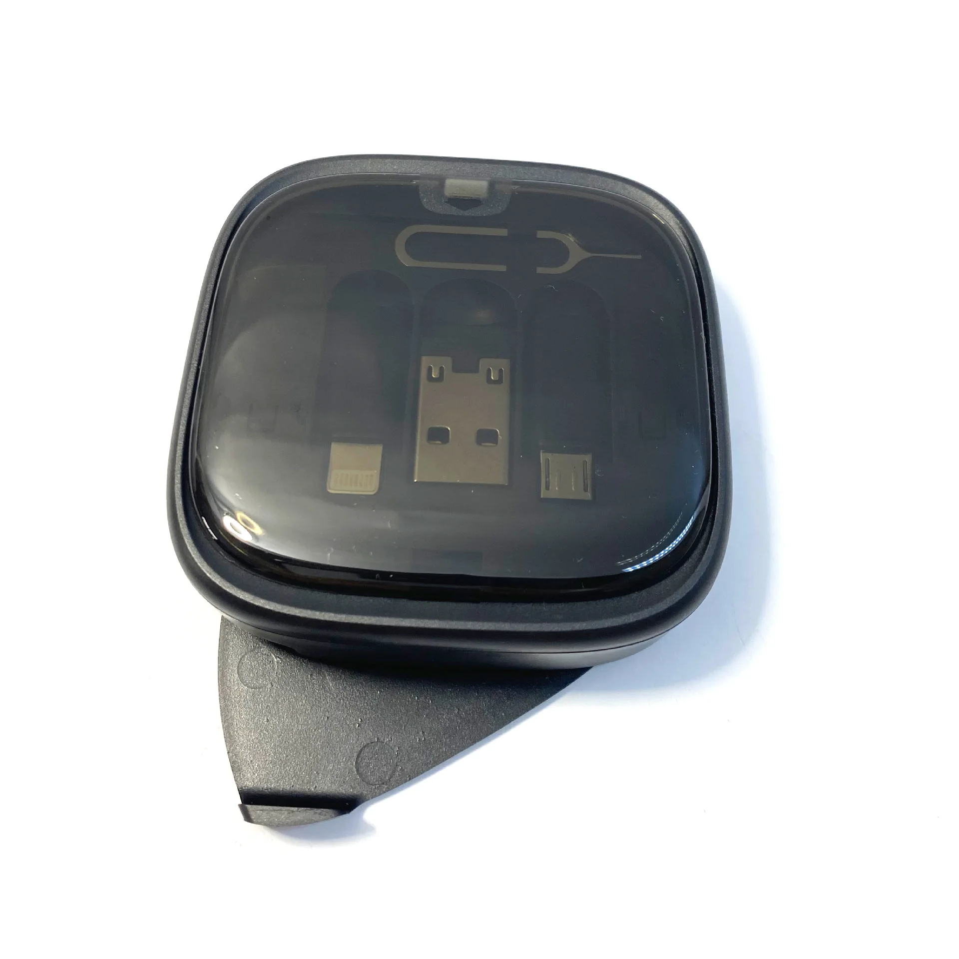 Cable Convertor Box Multi-function Data Cable Adapter Box with Usb 8-pin for Android Sim Card Removal Pin for 60w