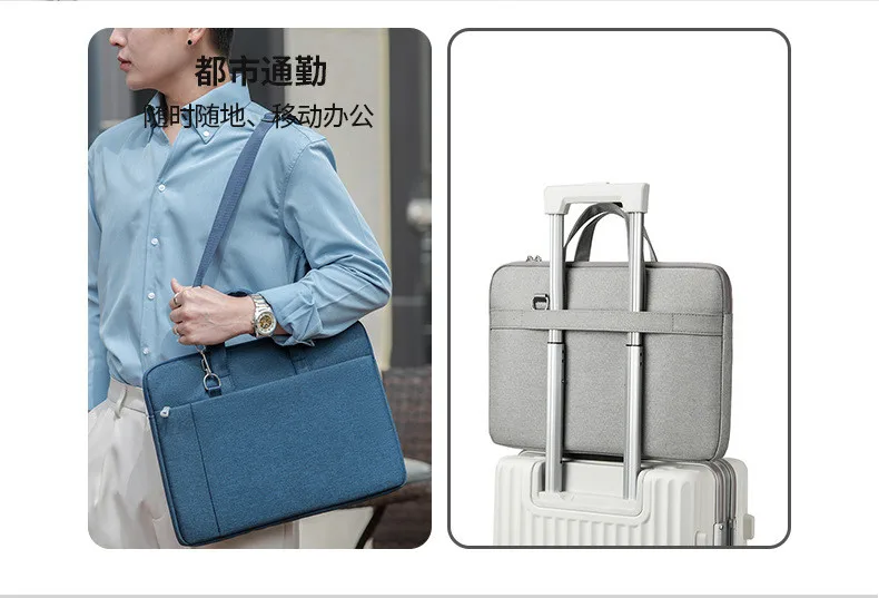 15/15.7/17inch Business Office Laptop Bag Large Capacity Handheld Shoulder Crossbody Bag for Men Executive Briefcase Hot Sale