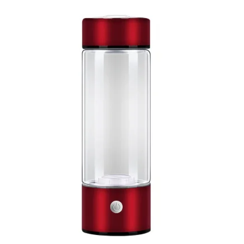 2024 Portable Hydrogen-Rich Plastic Glass H2 Water Bottle Cup USB/Battery-Powered Alkaline Health Maker Household Outdoor Use