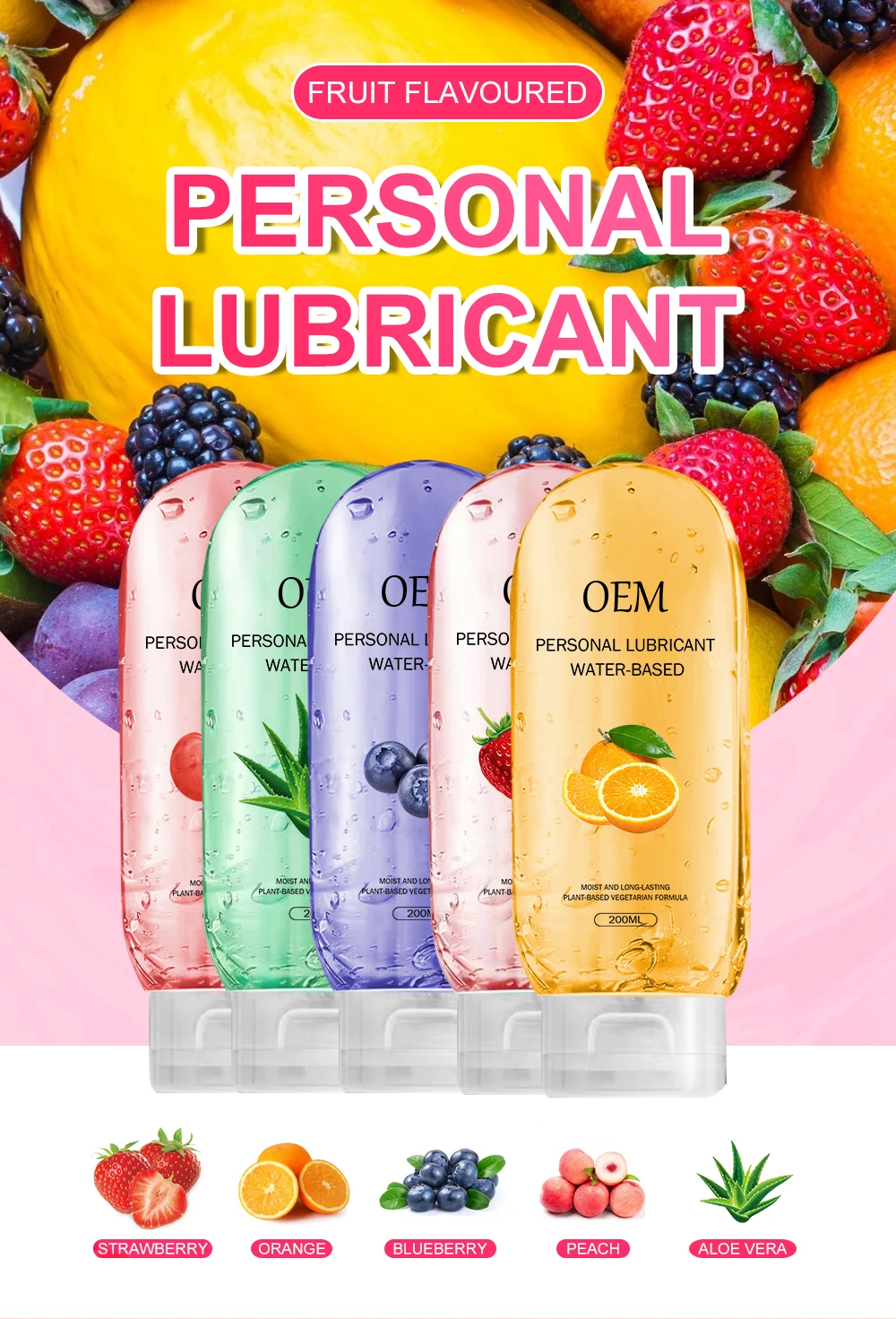 Custom Labels Edible Anal Wholesale Oil Stimulator Sex Lube