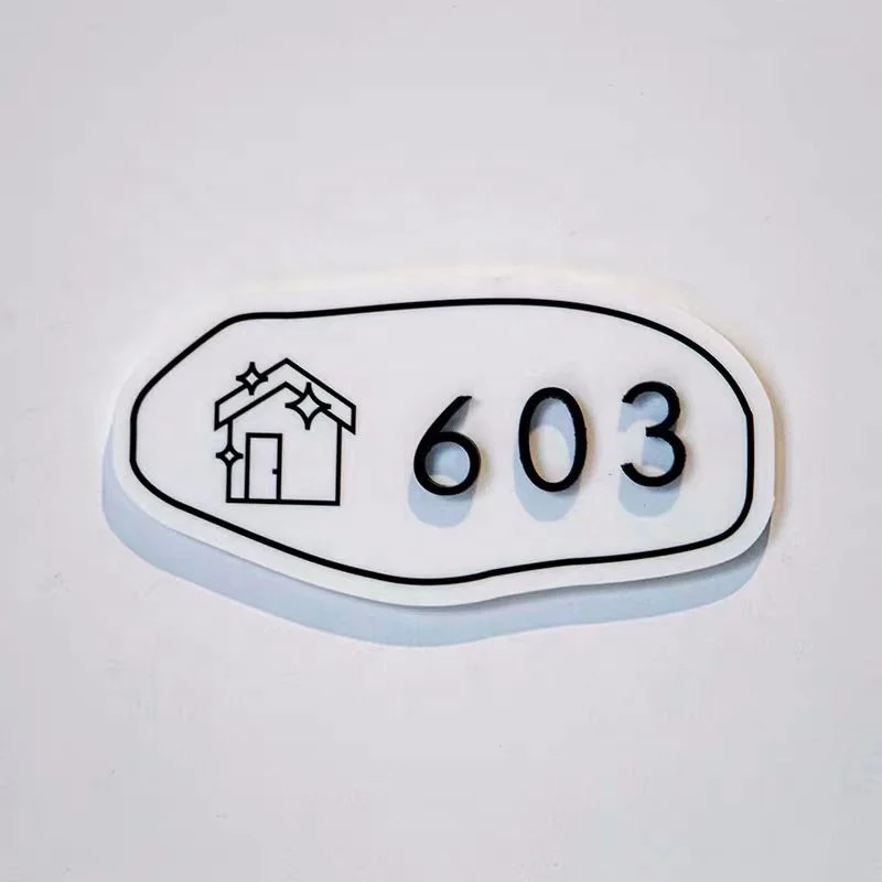 Customized No MOQ Hotel Room Number Street Name Address Plaques Plate House Number Board Door Number Plates