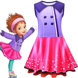 Flying Sleeve Dress Fancy Nancy Cosplay Costume Kids Dresses For Girls Nancy Dress Up Costume