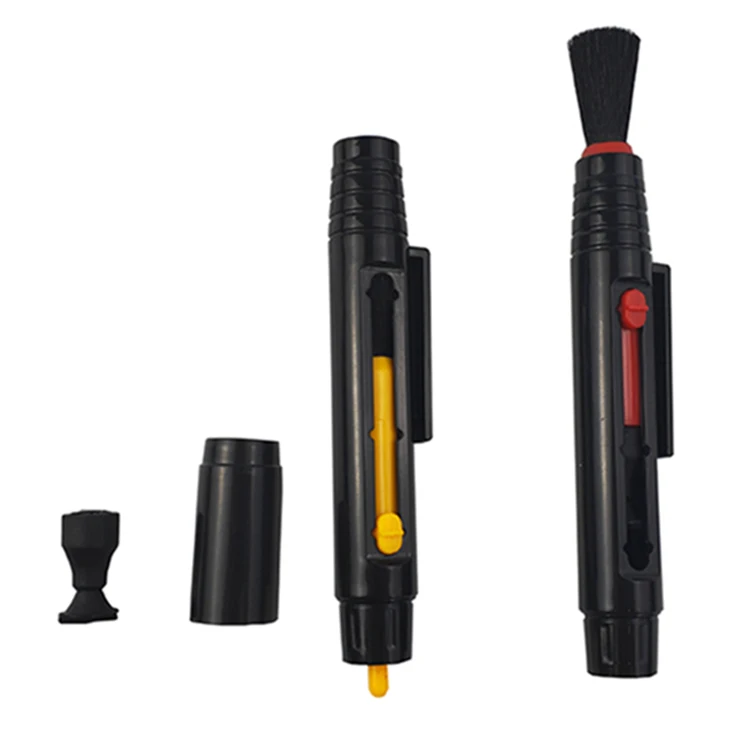 2 в 1 оптическая линза для клавиатуры портативная Пылезащитная щеточка для протирания черная ручка для чистки DSLR камеры