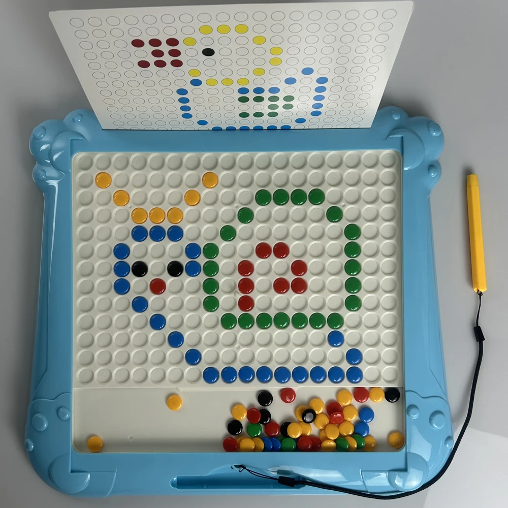 Child Desktop double faces Magnetic Pen Move Bunny Drawing Board Toys Parent-Child Interactive Pen Holding Game Learn Toy Kid