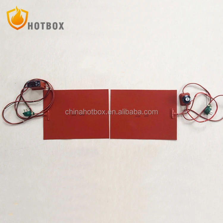 Adjustable temperature silicone blanket heater for cabinet freeze-proofting heating pad with temperature controller