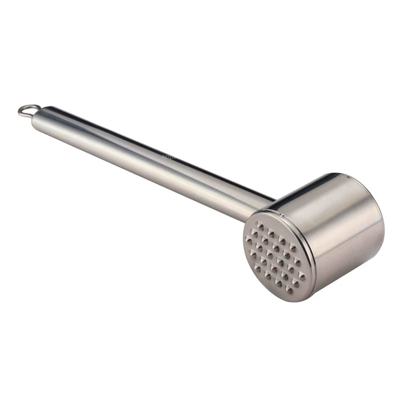 New Design Meat Tools Aluminium Alloy Mean Hammer Stainless Steel Professional Meat Tenderizer Pounder