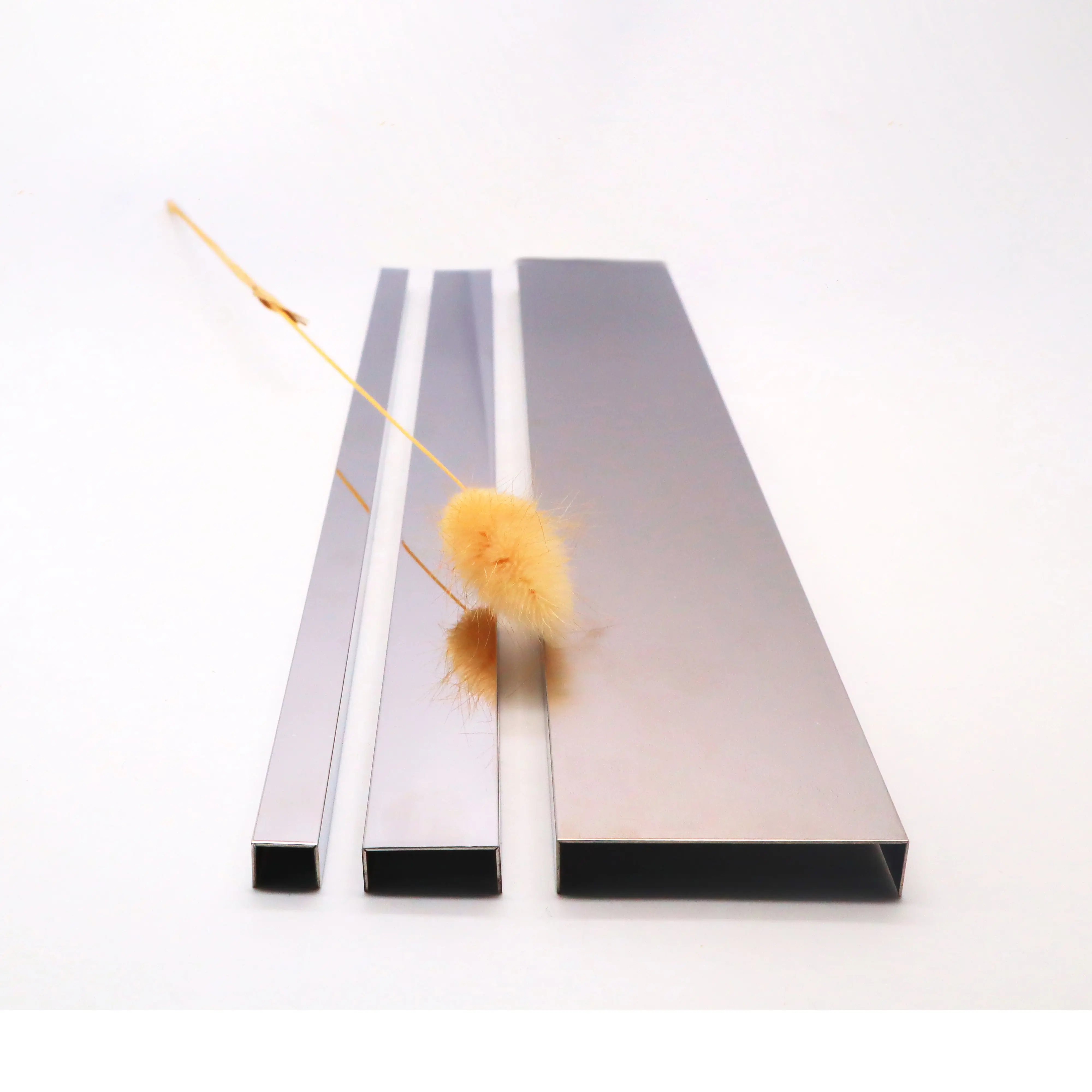 Home Decor Accessories Modern Finished Stainless Steel Mirror Decorative Wall Gold Tile Trim U Decorative Profiles