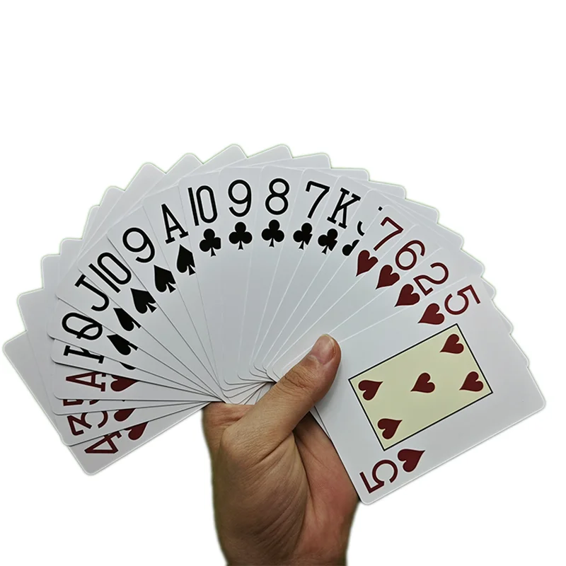 Customized Premium Quality 2 Deck Blue And Red Waterproof Plastic Pvc Poker Playing Cards Set