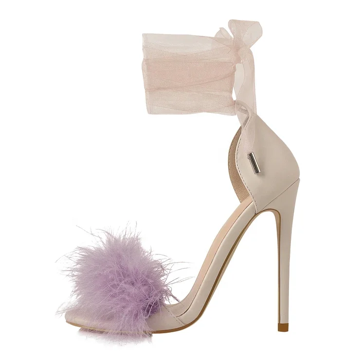 Turkey Hair high heels sandals for women shoes and ladies thin heel light weight elegant footwear girls stiletto pumps