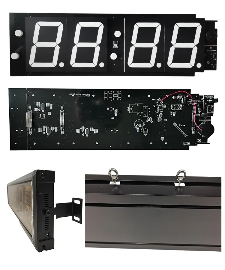 Jhering Custom Size Electronic Timing System LED gym display digital countdown stopwatch timer electric counter