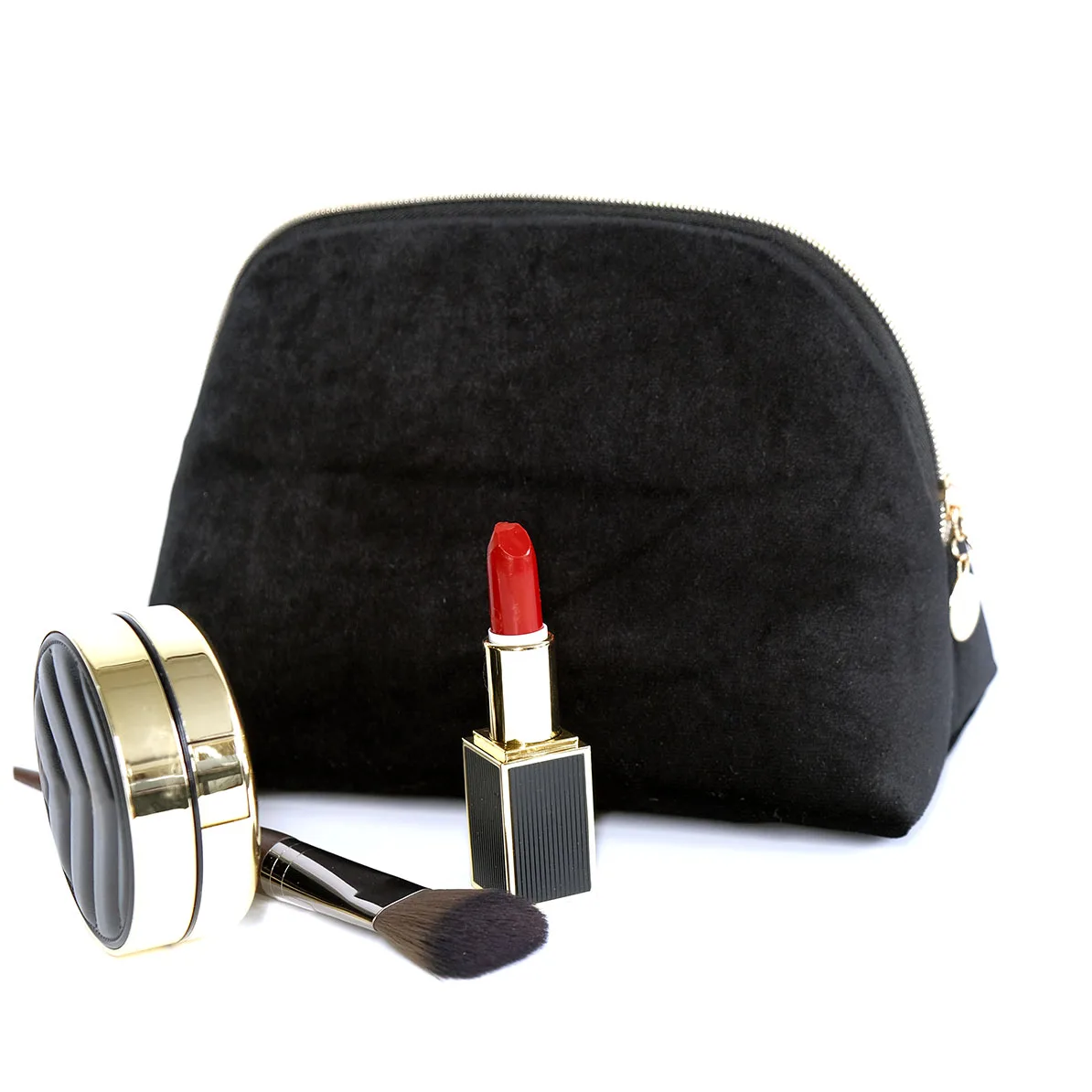 New Girls Velvet Organizer Cosmetic Bag Vintage Toiletry Bag Women Luxury Velvet Travel Makeup Bag Lipstick Pouch Beauty Case