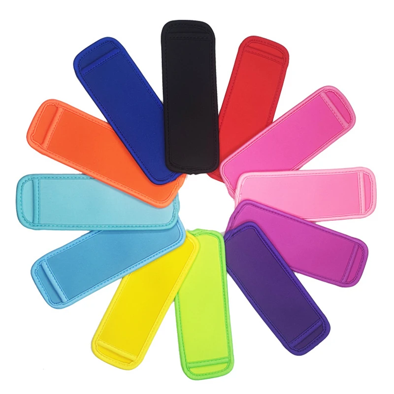 Wholesale Solid Colors Neoprene Blanks Popsicle Holder Sleeve Icy Pole Holder Cooler