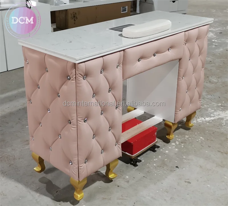 vented granite small manicure desk 100 cm nail bar station nails table with suction and filter