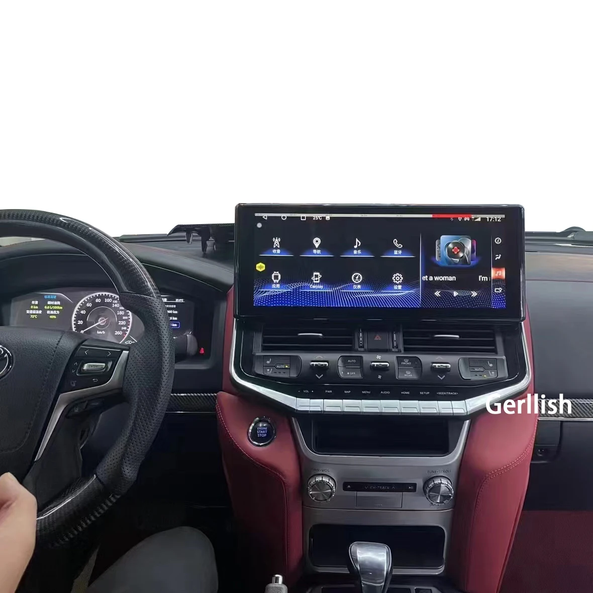 New Hot for LandCruiser LC200 2016-2021 upgrade to LC300 16.3inch Android head unit car Multimedia Audio Navigation System