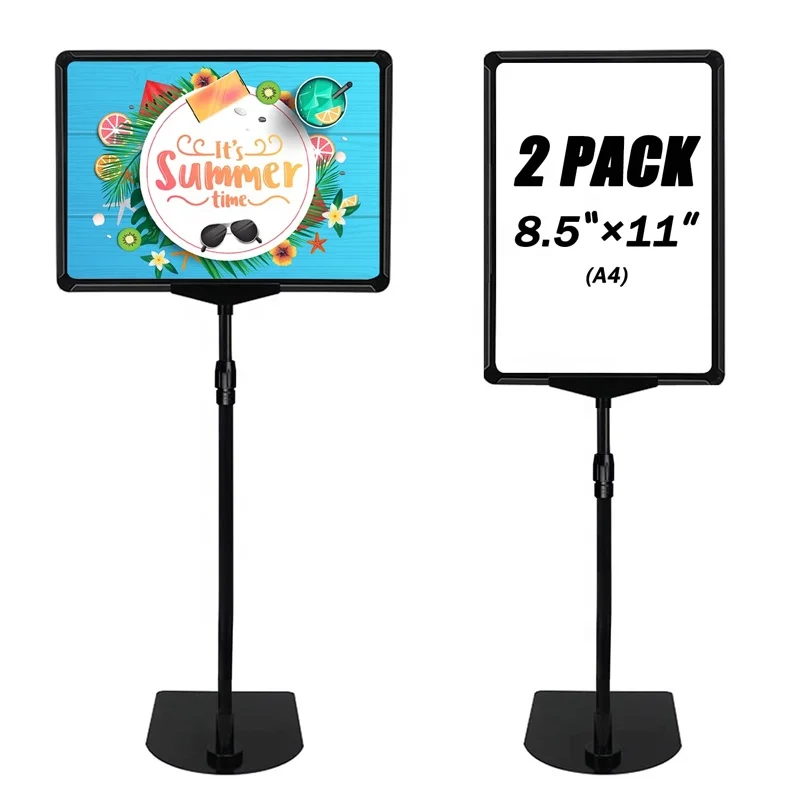 Sign Stand Poster Holder Adjustable Height  Sign Holder Poster Stand for Display Advertising Business Menu
