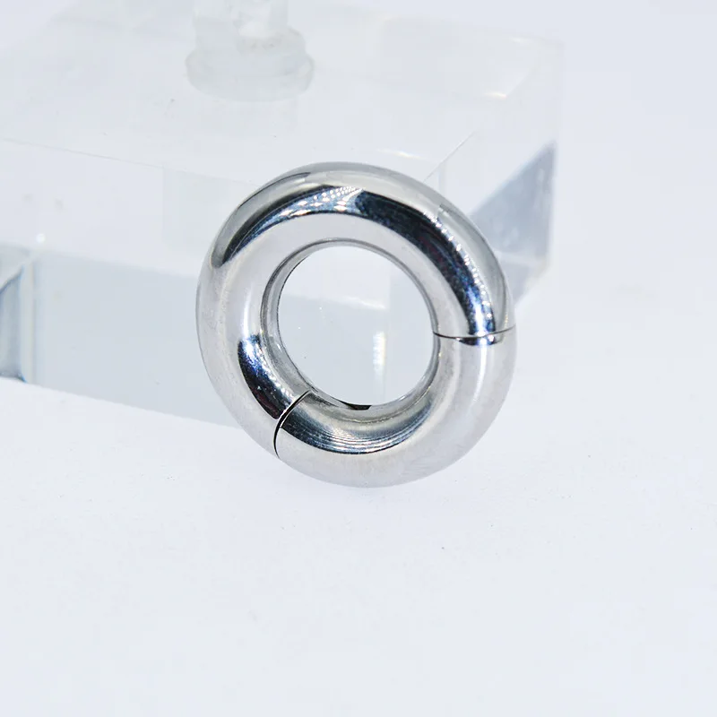 wholesale Titanium steel closed nose ring large-sized human puncture lip ring simple  basic piercing ring ear accessories