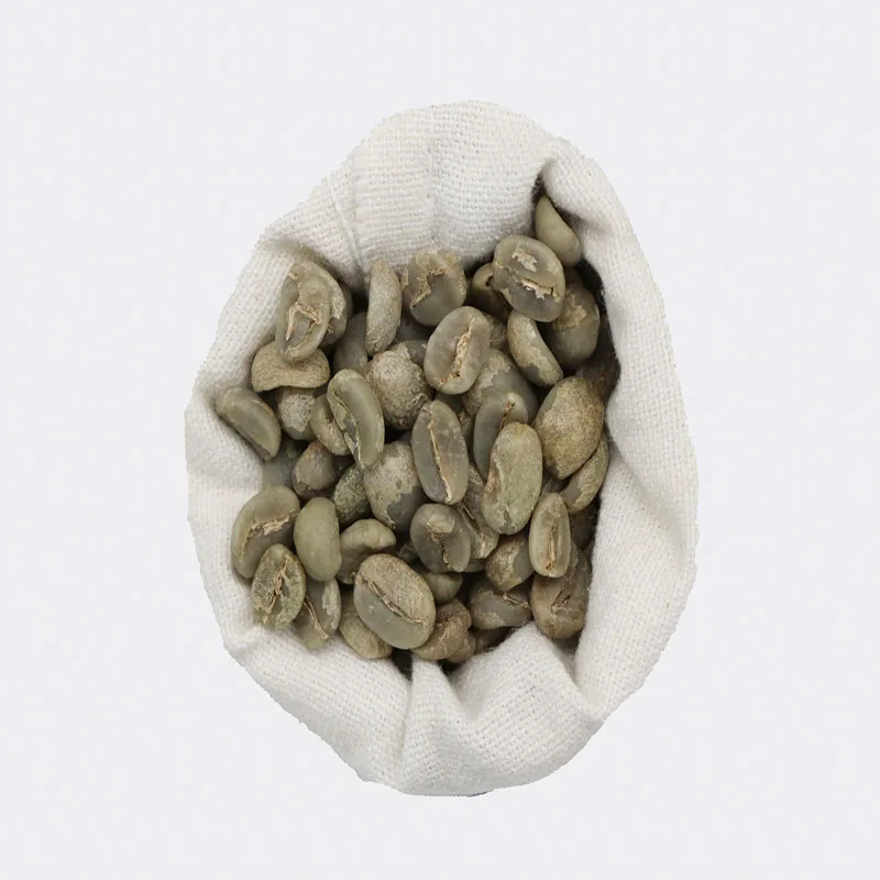  Нежареные зеленые кофейные зерна Арабика необработанные прямо с