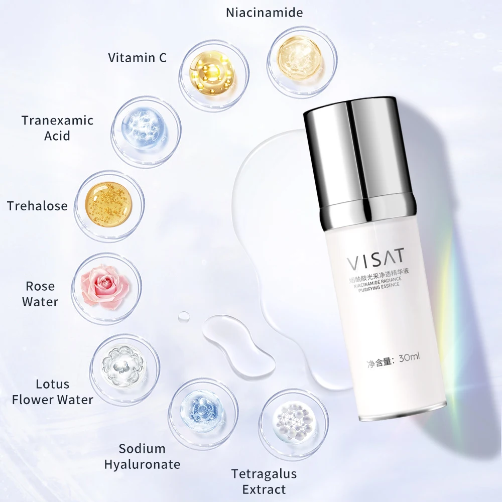 OEM Private Label Cosmetic Hyaluronic Acid Moisturizing Lotion Cream Organic Whitening moisturizing Nicotinamide Skin Care Set