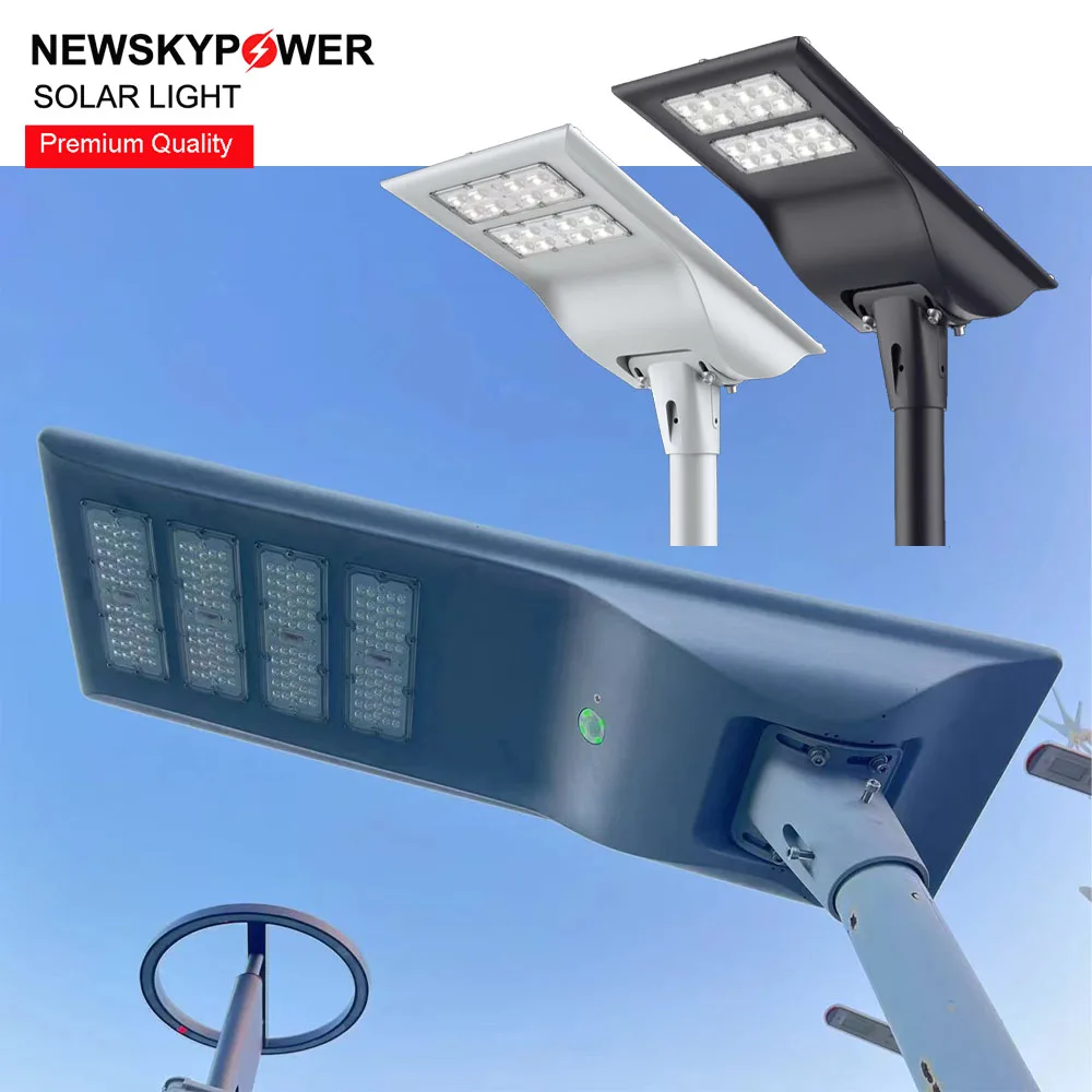 Long-lasting Performance Integrated LED SMD5050 Solar Street Light With 12.8V LiFePO4 Lithium Battery Outdoor Highway Project