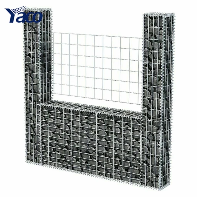 gabion wall galvanized stone basket fence multi rock metal wire mesh box
