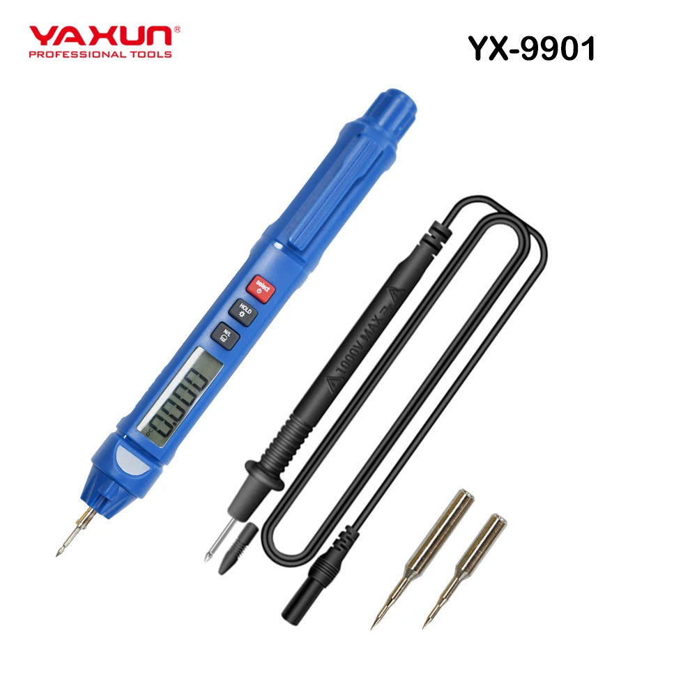 YAXUN YX9901 Hand-held Mini Pen Smart Digital Multimeter With Live/NCV Non Contact Voltage Detection Multimeter Tester