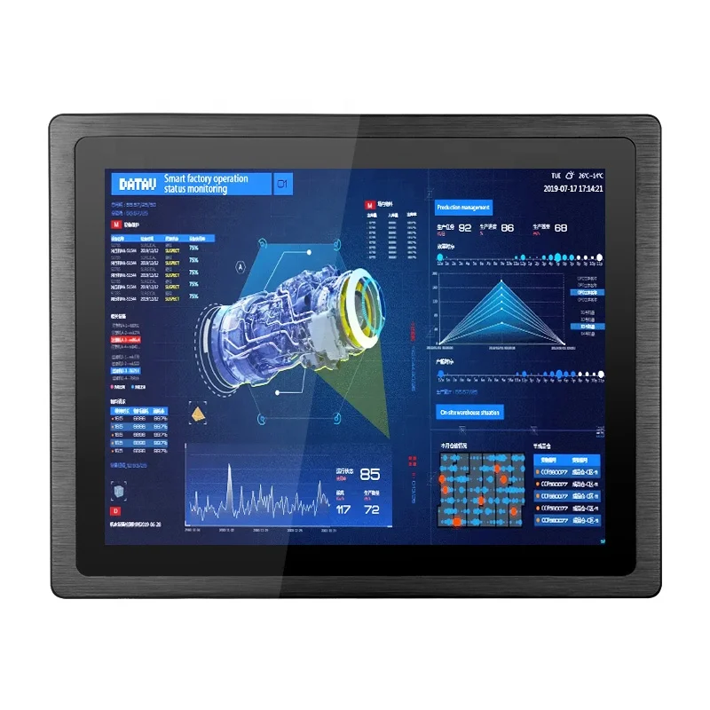 Touchthink 19 Inch Embedded Industrial Capacitive Touch Screen Monitor For Industrial Automation Production Line