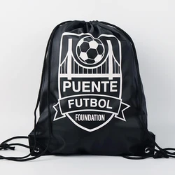 Low MOQ Custom Pattern Drawstring Pocket Outdoor Football Sports Personal Belongings Storage Bags