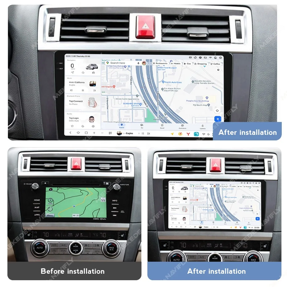 Mekede DUDU7 android автомобильный Радио dvd-плеер 2K QLED auto wifi 4G GPS DSP FM AM Для Subaru Legacy Outback 2015-2018