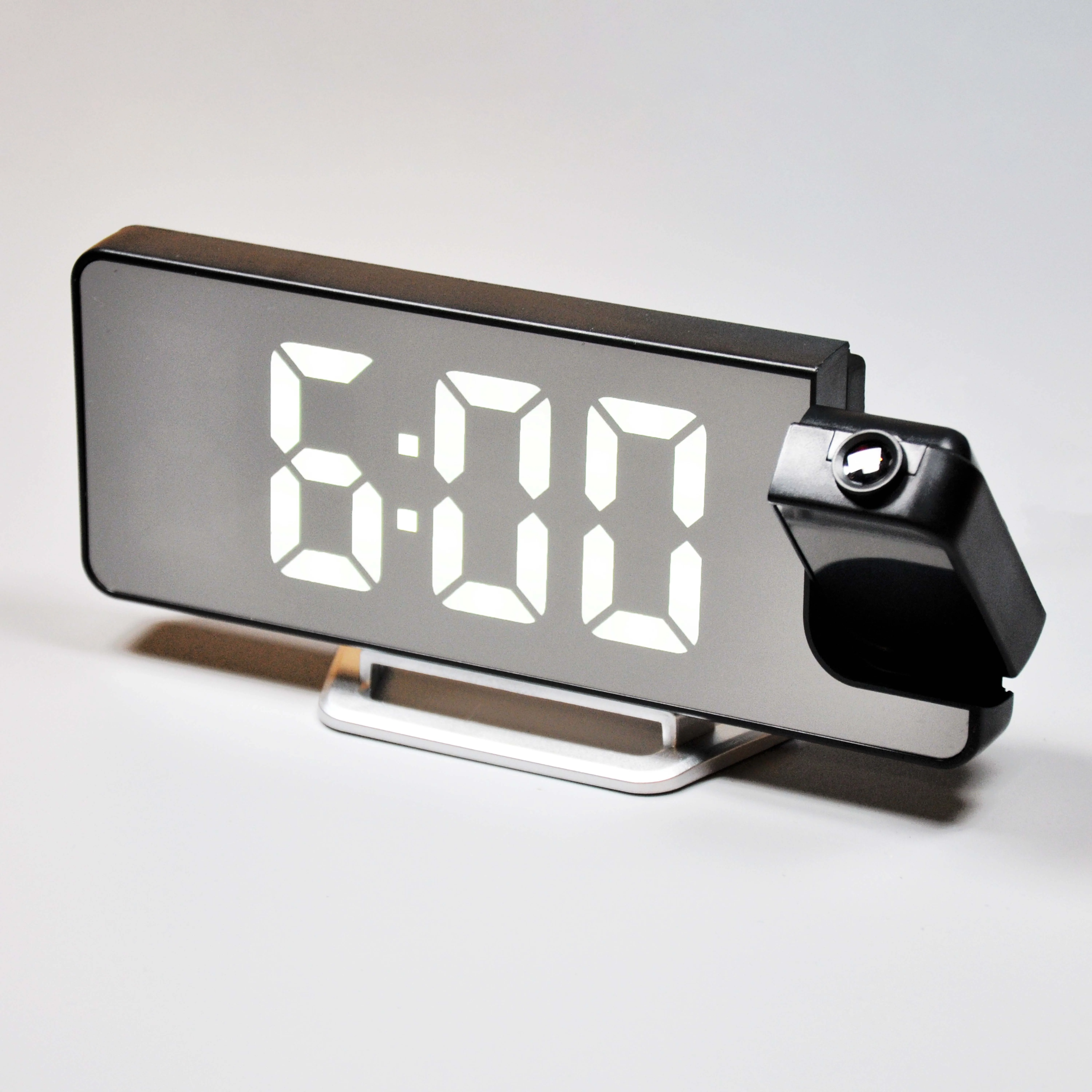 LED minimalist and fashionable digital projection clock snooze function date temperature and brightness adjustment night mode