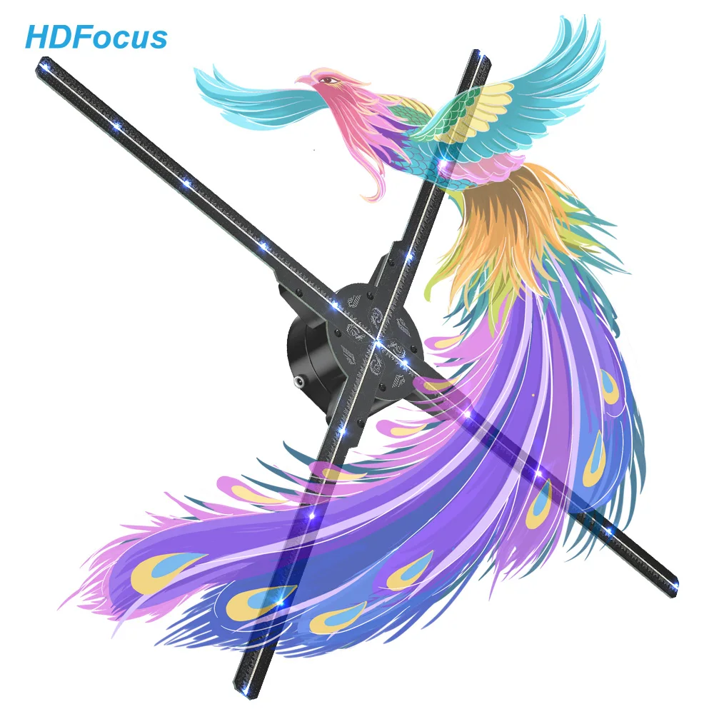 Other Advertising Equipment 65Cm Hologram 3 D Small Hologram Fan App Control 3D Advertising Fans