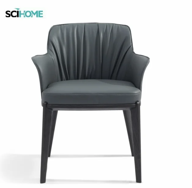 Classic Ancient Single  Leather Sofa Chair Living Room Furniture