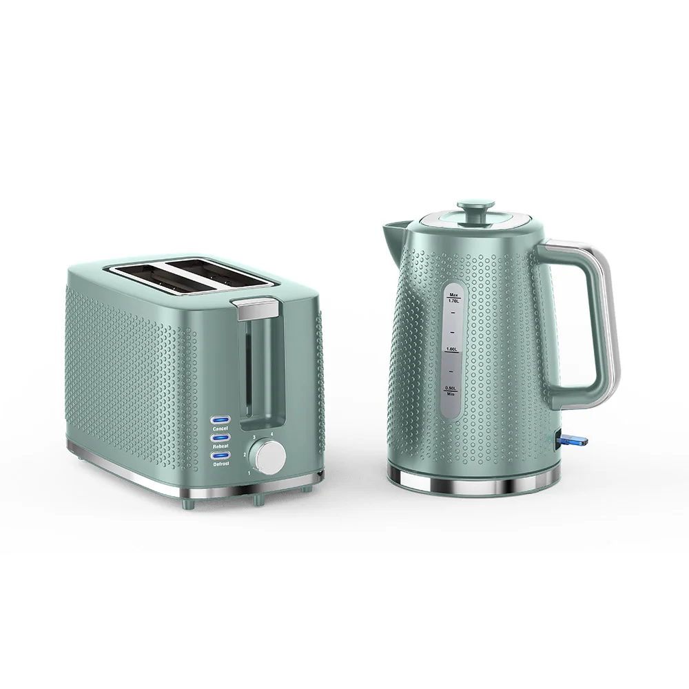 Kitchen Appliance Plastic Electric Kettle Toaster Sets