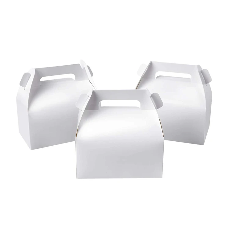 Подарочная бумага для конфет, маленькие картонные коробки, подарочные коробки Goodie для свадьбы, дня рождения, упаковка торта, пустая, белая, еды