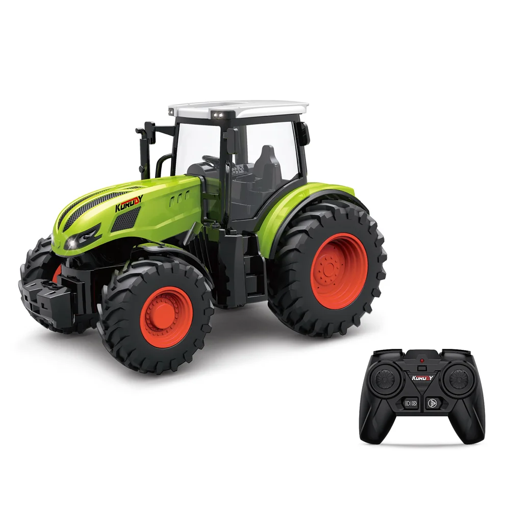Great Price Mini Remote Control Rc Farm Model Truck High Performance Red Cheap Toy Farm Tractor For Children