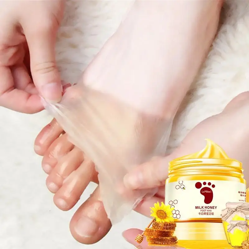 Wholesale Hand Care Organic Honey Hand Wax Moisturizing Exfoliating Calluses Milk Hydrating Whitening Foot Mask Peeling