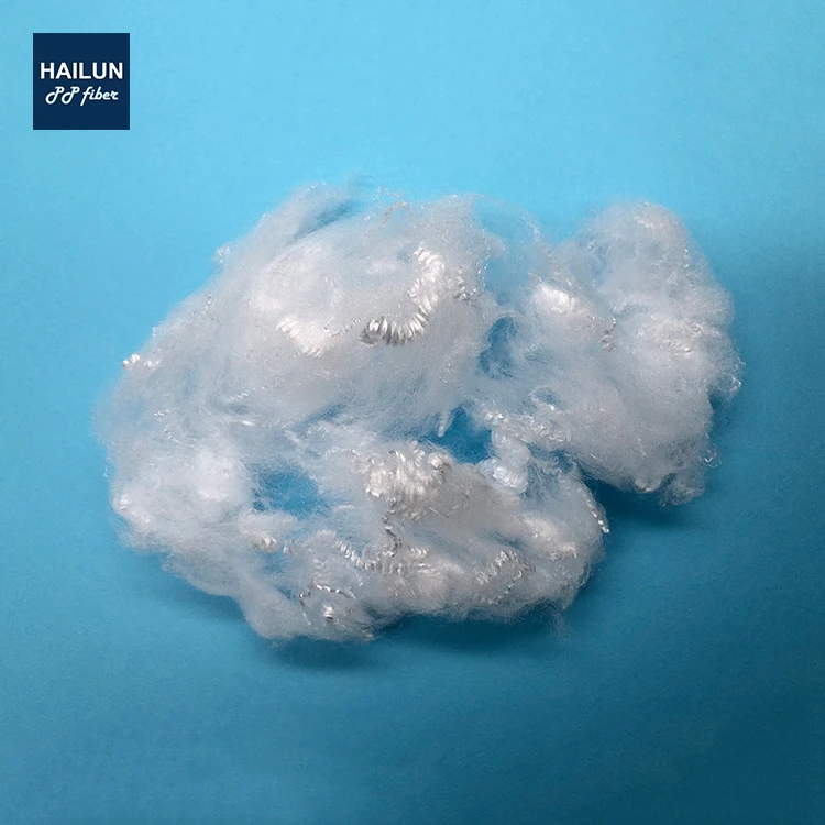 
2.5D white PP polypropylene staple fiber for filtration 