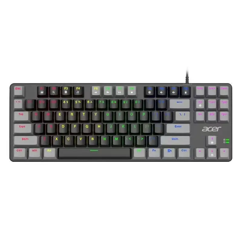 Low Cost Customized Wired Gaming Wireless Keyboard LED Wireless Keyboard Rainbow Backlit Computer For Acer
