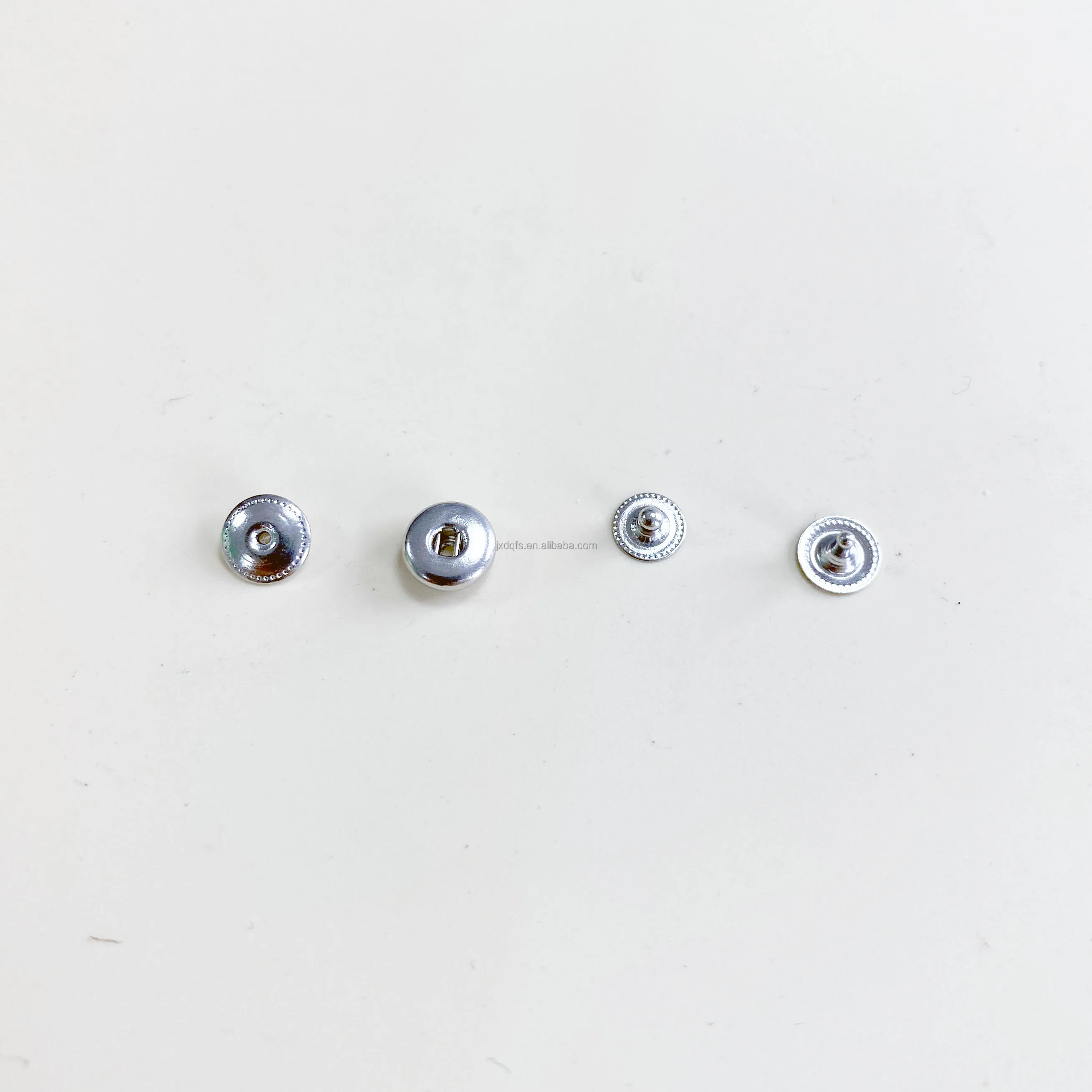 mini brass Snap button fastener in 4 parts, tiny 6 mm thin Snap Button Press Stud Cap for ribbon or eyeglass box