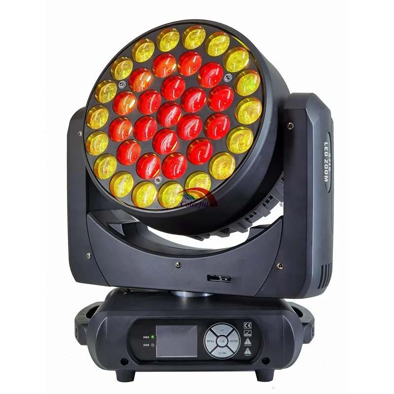 Colorful Hot Factory Price 37X15W Beam Wash Zoom LED Moving Head Light