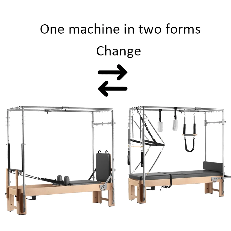 High Quality Korea Austrailian Wooden High Low Tower Pilates Reformer Cadillac