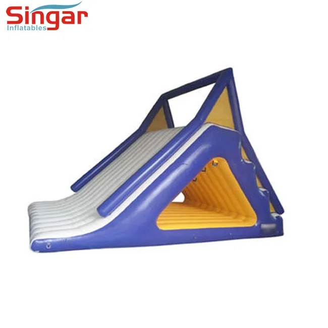 Надувная горка для бассейна, плавающие водные горки для океана, надувные водные горки для озера