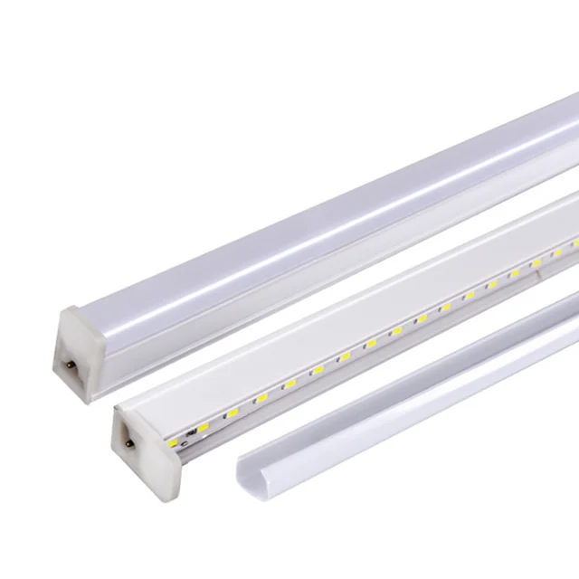 RGB Tube Light Led 10w 15w 18w with 120cm Square Shaped  T5 T8 LED Tube Light Raw Material SKD Led Tube Light