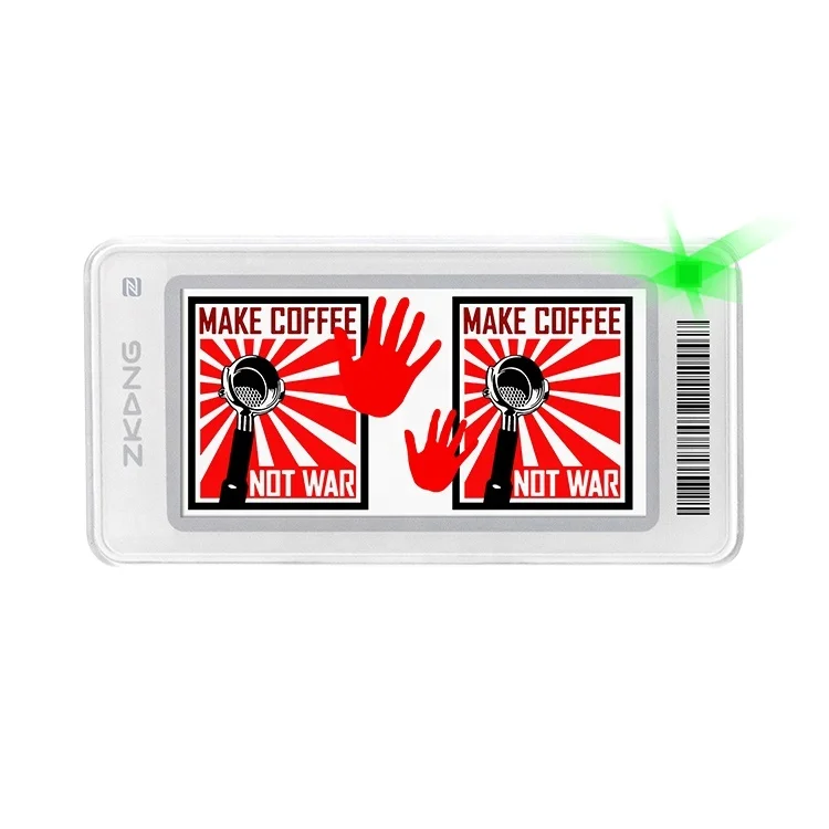 Zkong Supermarket Waterproof Price Tag Barcode Price Tag Label Display 2.13 Inch Wireless Esl Electronic Label