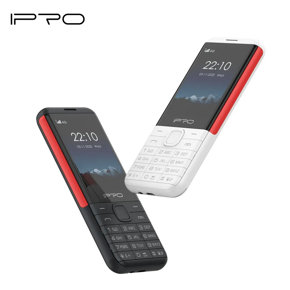 IPRO 2.8 Inch Keypad Mobile Phone for nokia Style T107 Chipset 4G Feature phone with Big Battery