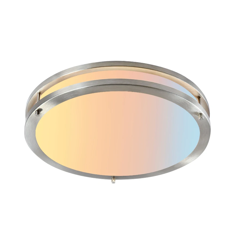 USA Modern Design Double Ring LED Ceiling Lamp 24w Round Shape Light For Bedroom Living Room