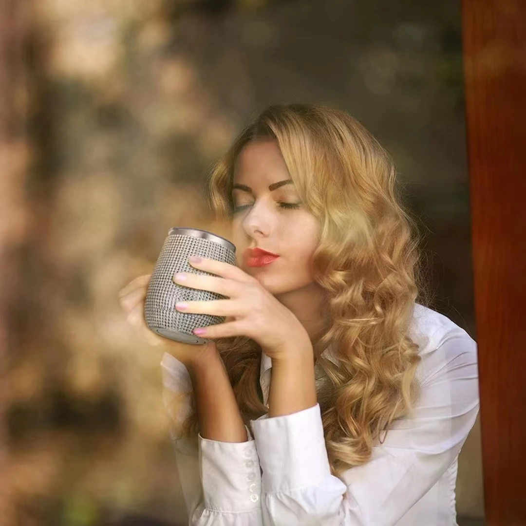High Quality With Straw Purple Water Tumblers Bling Tumbler Rhinestone Tumbler 12oz