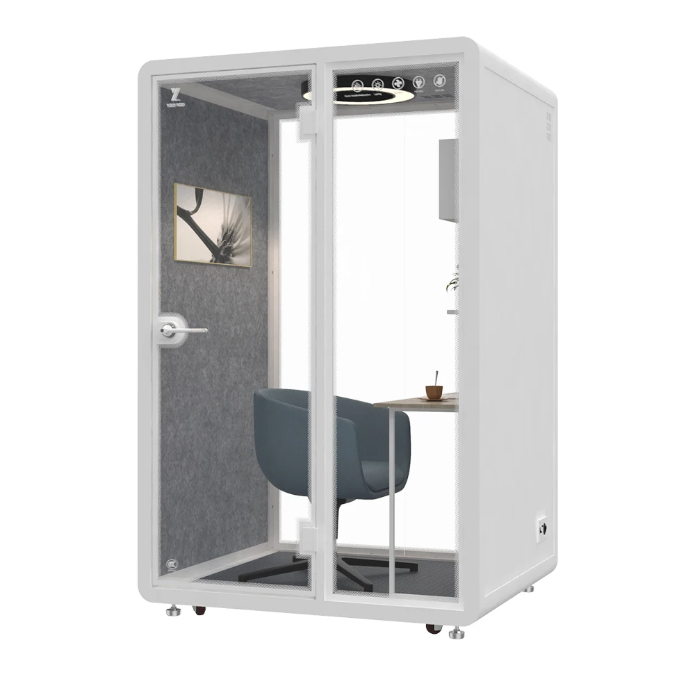 Movable  35db soundproof portable office pod soundproof phone booth acoustic open gymnastic booth
