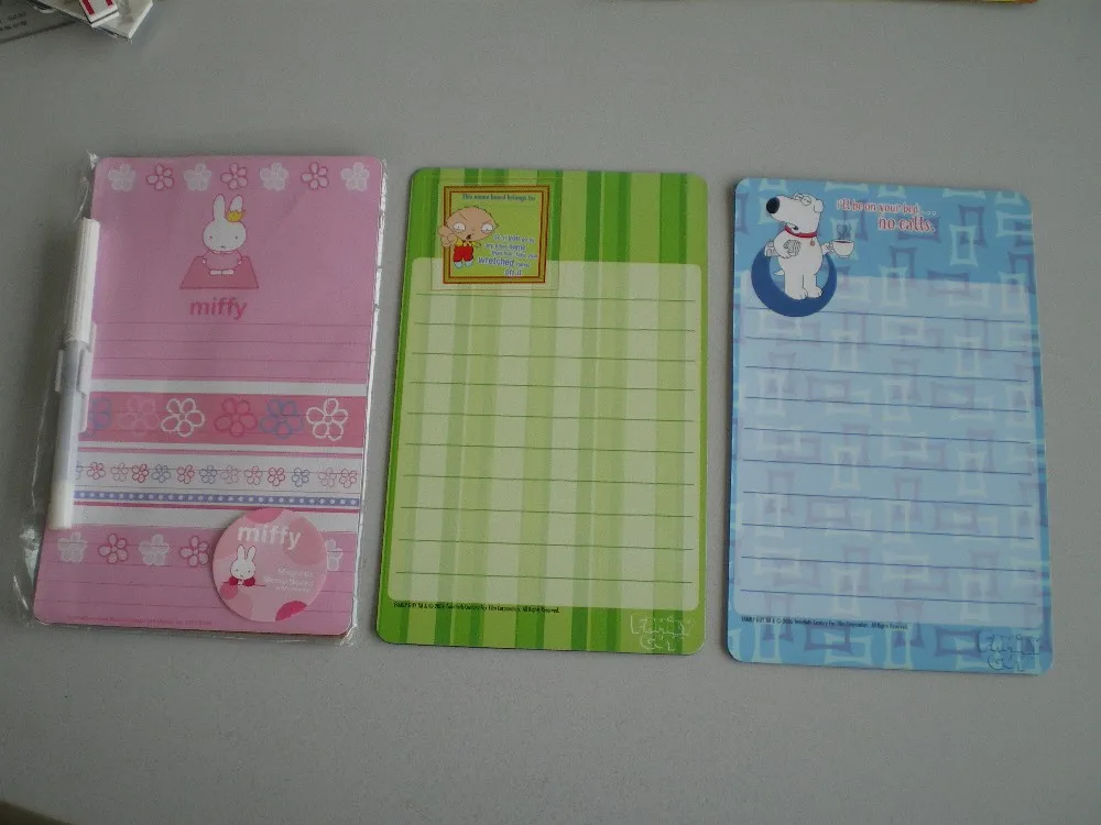 A large number of custom magnetic letters